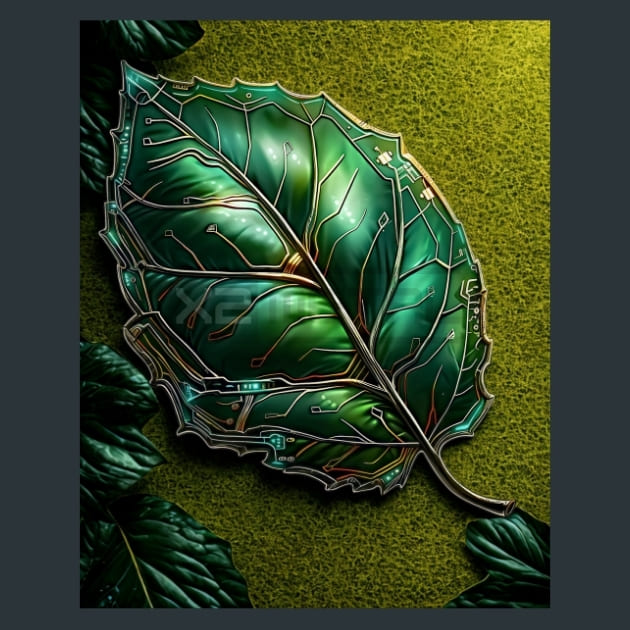 Tech-Leaf-metal-prints-posters-mouse-pads