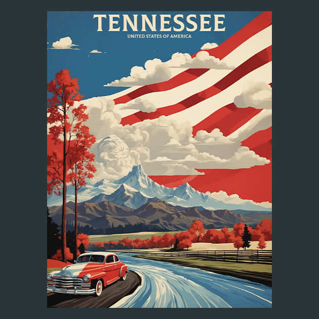 Tennessee Metal Wall Art and Desktop Mouse Pad by X2Metal