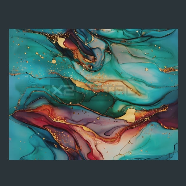 Textured Expressions 14 Metal Wall Art and Desktop Mouse Pad by X2Metal
