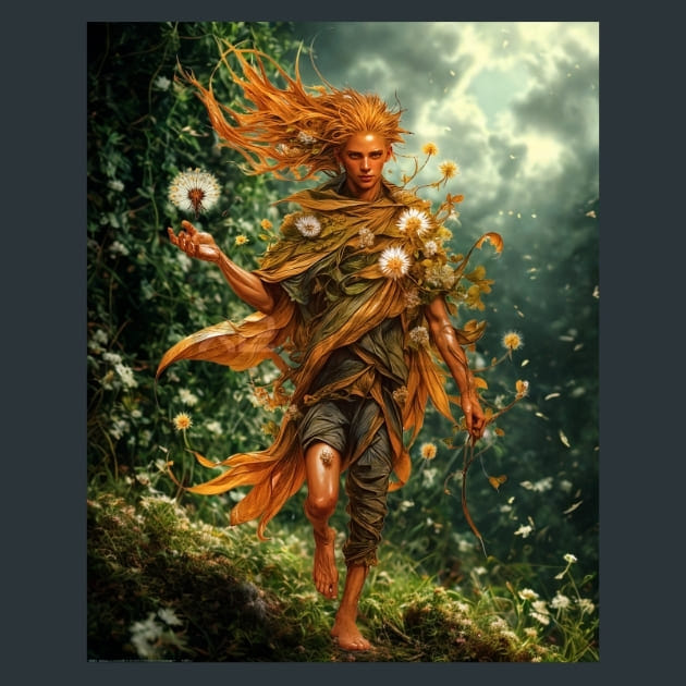 The Dandelion Nomad Metal Wall Art and Desktop Mouse Pad by X2Metal