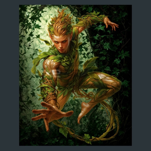 The Ivy Trickster Metal Wall Art and Desktop Mouse Pad by X2Metal