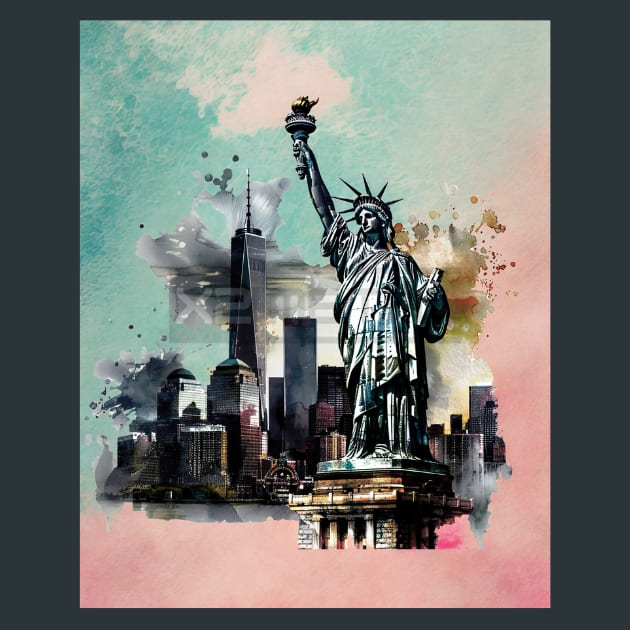 The American Legacy Metal Wall Art and Desktop Mouse Pad by X2Metal