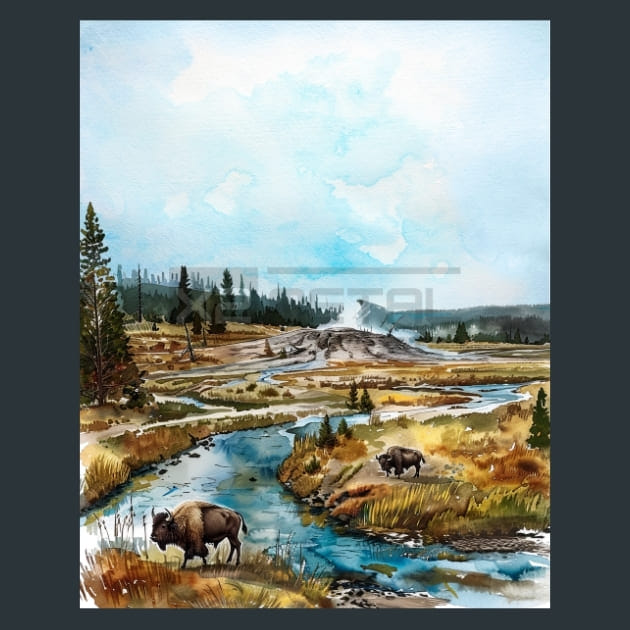 The American Stone Metal Wall Art and Desktop Mouse Pad by X2Metal