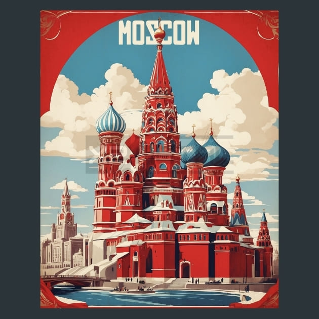 The Moscow Russia Metal Prints Posters and Mouse Pads