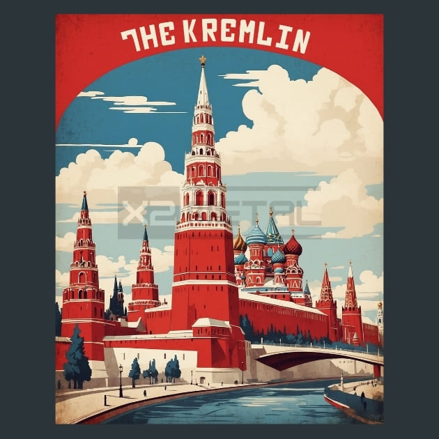 The Moscow kremlin Russia Metal Prints Posters and Mouse Pads