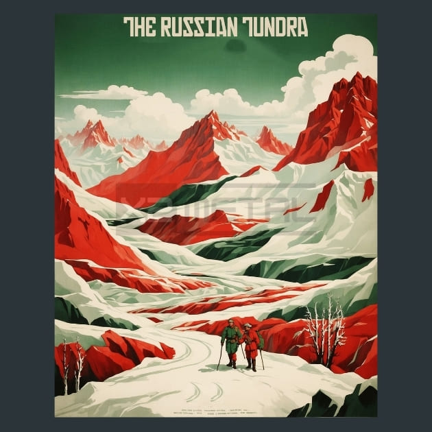 The Russian Tundra Russia Metal Prints Posters and Mouse Pads