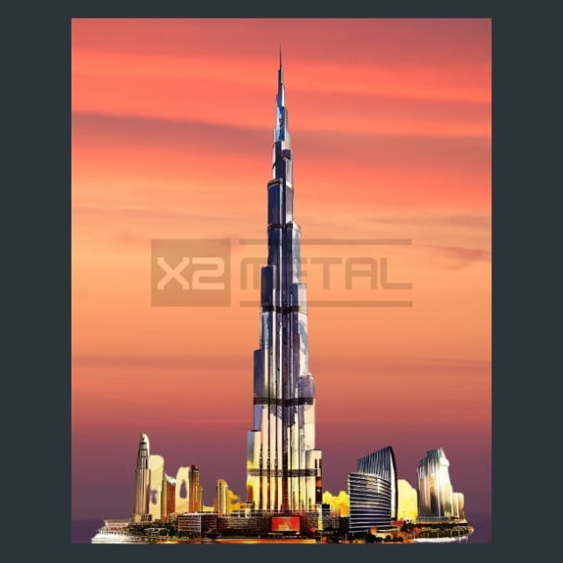 The Stronghold Remains Metal Wall Art and Desktop Mouse Pad by X2Metal