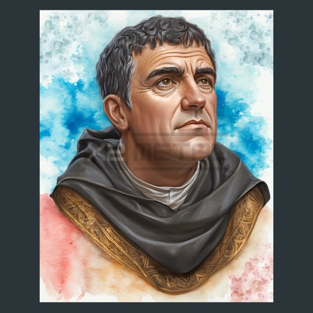 Thomas-Aquinas-Philosopher-and-Theologian-metal-prints-posters-mouse-pads