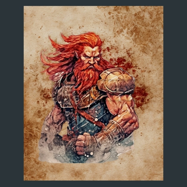 Thor Mythology Metal Wall Art and Desktop Mouse Pad by X2Metal