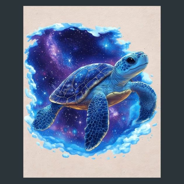 Tideworn Traveler Turtles Metal Wall Art and Desktop Mouse Pad by X2Metal