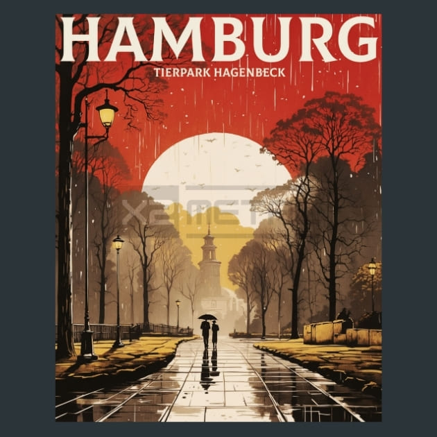 Tierpark Hagenbeck 2 Germany Metal Wall Art and Desktop Mouse Pad by X2Metal