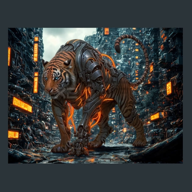 Tiger Mechanimals – Metal Print &amp; Mouse Pad | ChromaLuxe | Made in Iowa USA