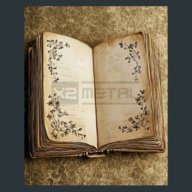 Timeless Books 26 Metal Wall Art and Desktop Mouse Pad by X2Metal