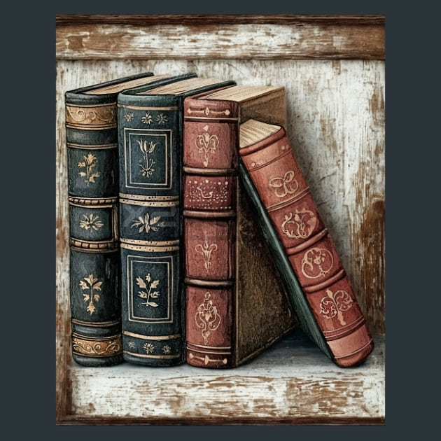 Timeless Books 28 Metal Wall Art and Desktop Mouse Pad by X2Metal