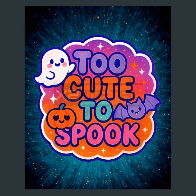 Too Cute to Spook Metal Wall Art and Desktop Mouse Pad by X2Metal
