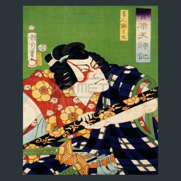 Toyohara-Kunichika-1-Japanese-Art-Metal-Print