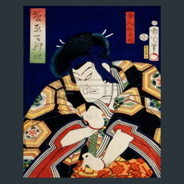 Toyohara-Kunichika-3-Japanese-Art-Metal-Print