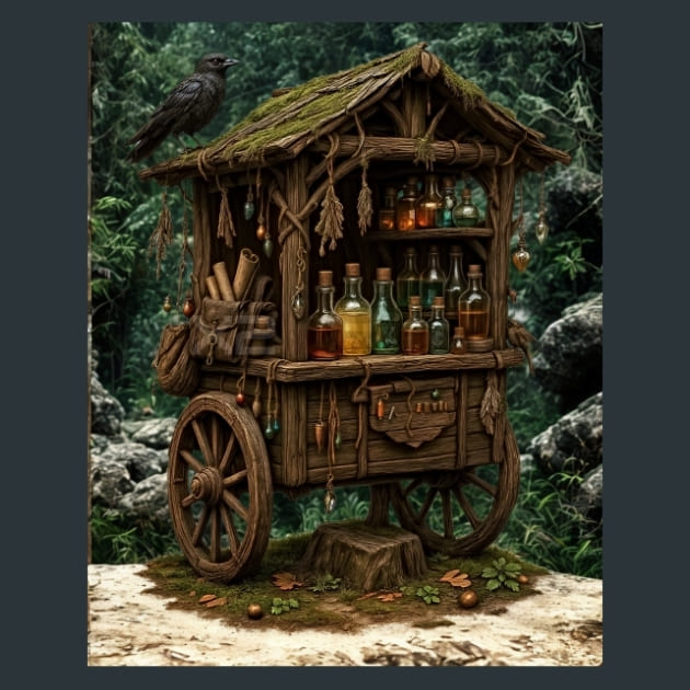 Traveling Alchemist Metal Wall Art and Desktop Mouse Pad by X2Metal