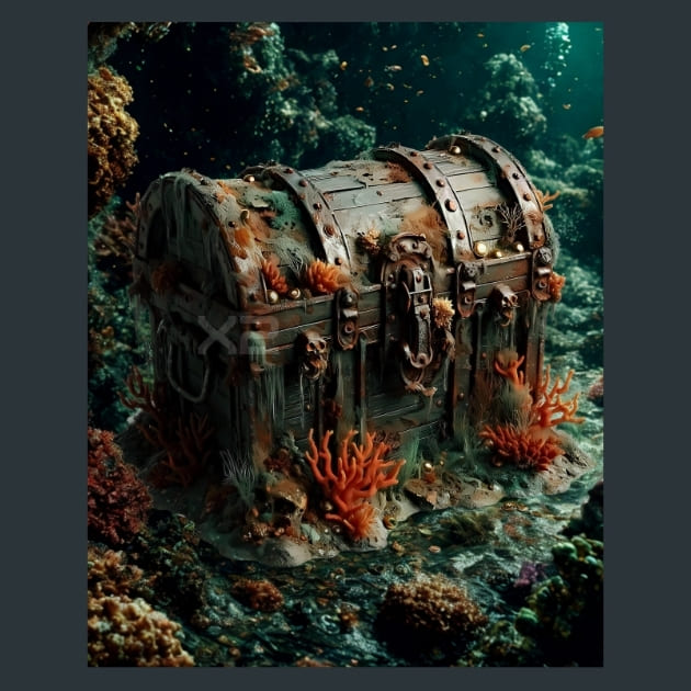 Treasure-Chest-Shipwreck-Relics-metal-prints-posters-mouse-pads