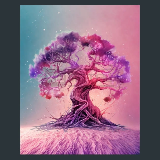 Tree of Life 12 Metal Wall Art and Desktop Mouse Pad by X2Metal