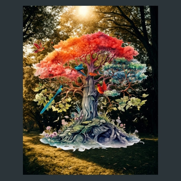 Tree of Life 15 Metal Wall Art and Desktop Mouse Pad by X2Metal