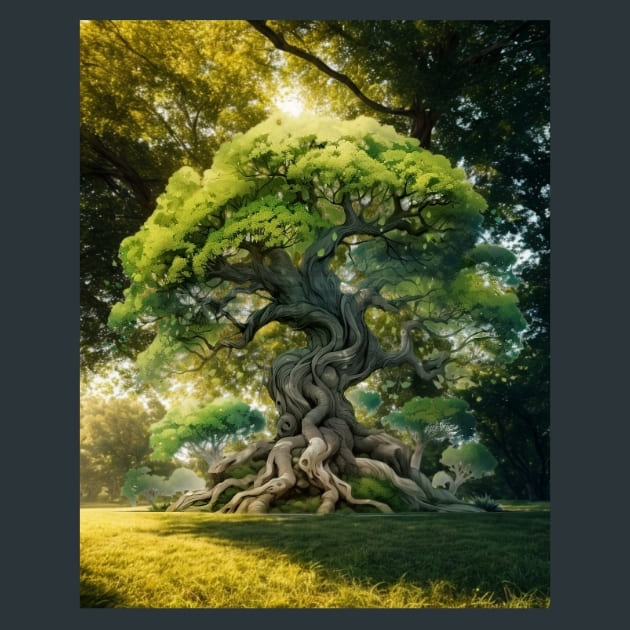 Tree of Life 25 Metal Wall Art and Desktop Mouse Pad by X2Metal
