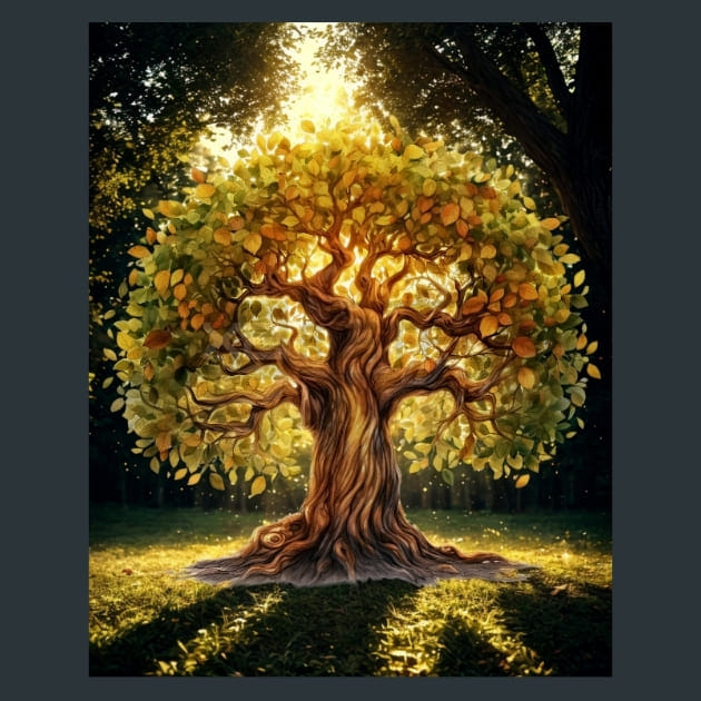 Tree of Life 26 Metal Wall Art and Desktop Mouse Pad by X2Metal