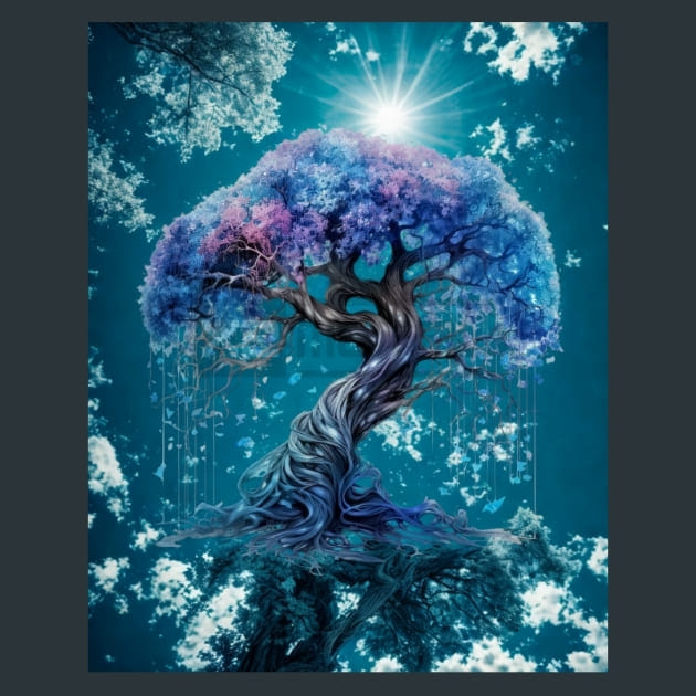 Tree of Life 6 Metal Wall Art and Desktop Mouse Pad by X2Metal