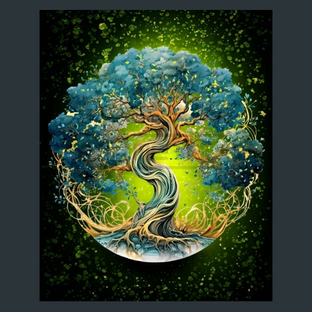 Tree of Life 8 Metal Wall Art and Desktop Mouse Pad by X2Metal