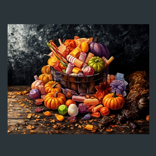 Trick or Treat 20 Metal Wall Art and Desktop Mouse Pad by X2Metal