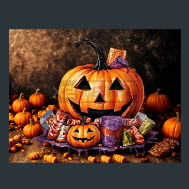 Trick or Treat 23 Metal Wall Art and Desktop Mouse Pad by X2Metal