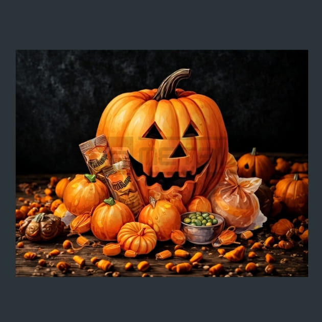 Trick or Treat 26 Metal Wall Art and Desktop Mouse Pad by X2Metal