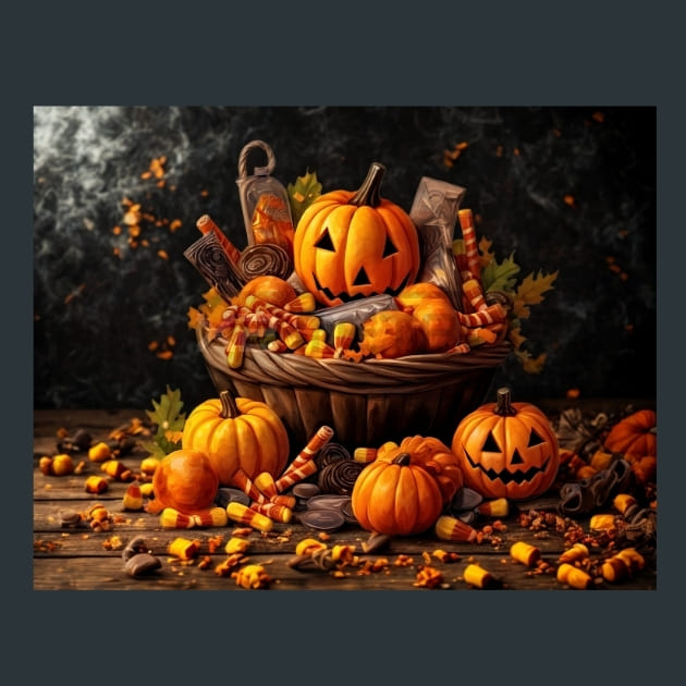 Trick or Treat 27 Metal Wall Art and Desktop Mouse Pad by X2Metal