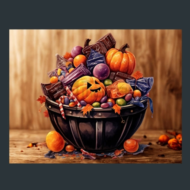 Trick or Treat 28 Metal Wall Art and Desktop Mouse Pad by X2Metal