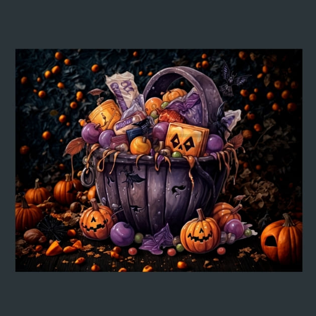 Trick or Treat 29 Metal Wall Art and Desktop Mouse Pad by X2Metal