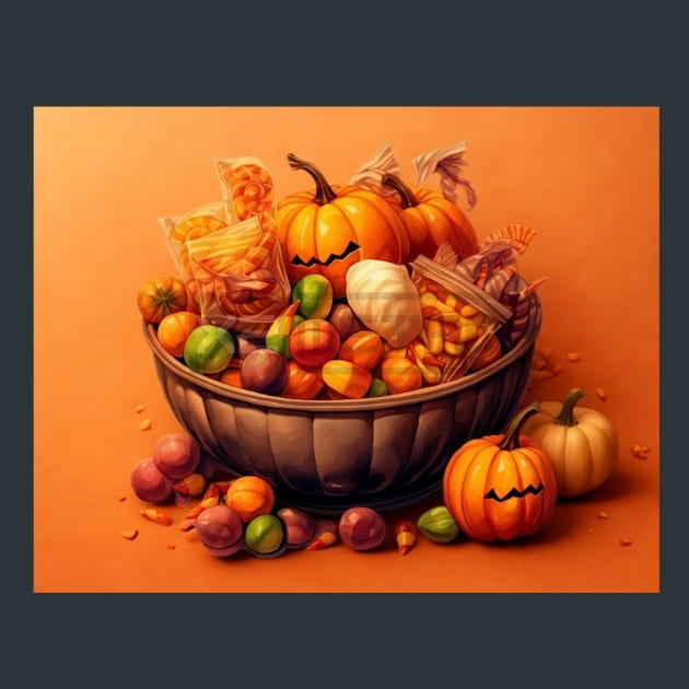 Trick or Treat 32 Metal Wall Art and Desktop Mouse Pad by X2Metal