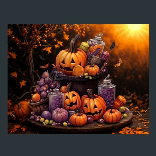 Trick or Treat 34 Metal Wall Art and Desktop Mouse Pad by X2Metal