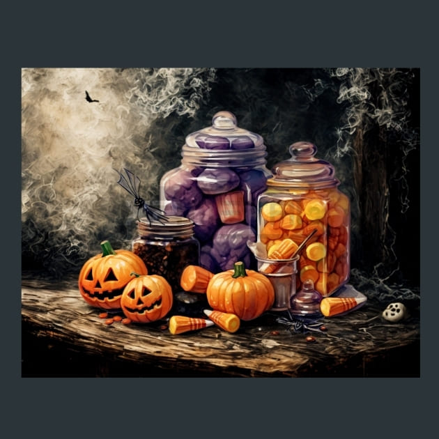 Trick or Treat 36 Metal Wall Art and Desktop Mouse Pad by X2Metal
