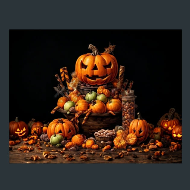 Trick or Treat 39 Metal Wall Art and Desktop Mouse Pad by X2Metal
