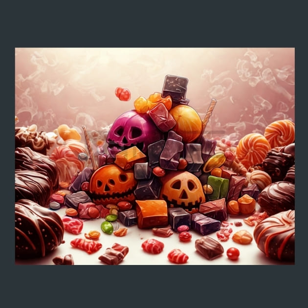 Trick or Treat 42 Metal Wall Art and Desktop Mouse Pad by X2Metal