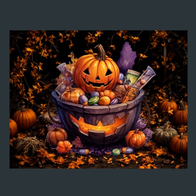 Trick or Treat 44 Metal Wall Art and Desktop Mouse Pad by X2Metal
