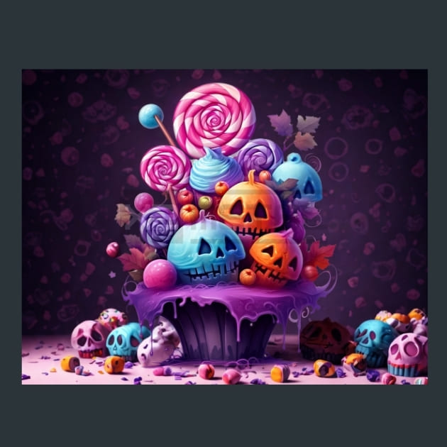 Trick or Treat 9 Metal Wall Art and Desktop Mouse Pad by X2Metal
