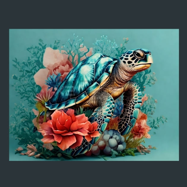Tropical-Turtle-25-metal-prints-posters-mouse-pads