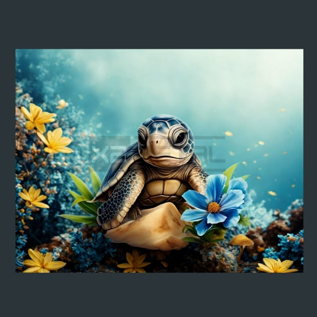Tropical-Turtle-30-metal-prints-posters-mouse-pads