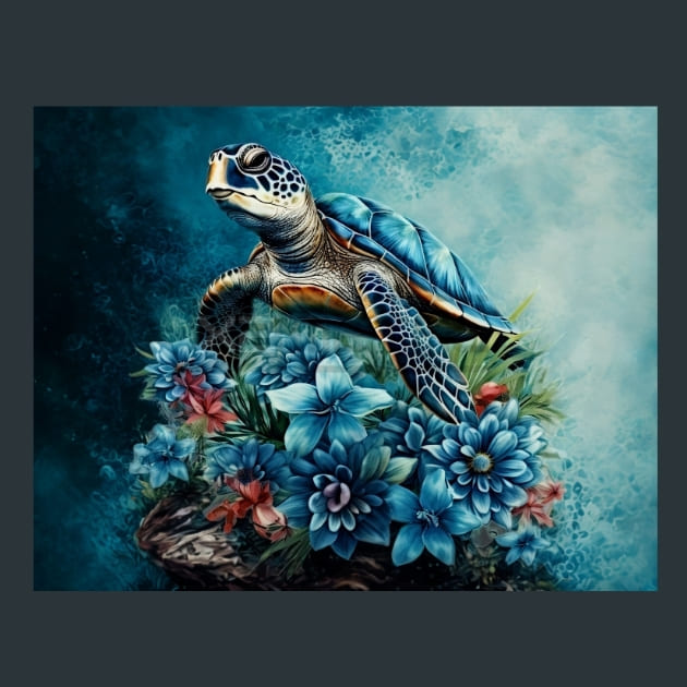 Tropical-Turtle-7-metal-prints-posters-mouse-pads