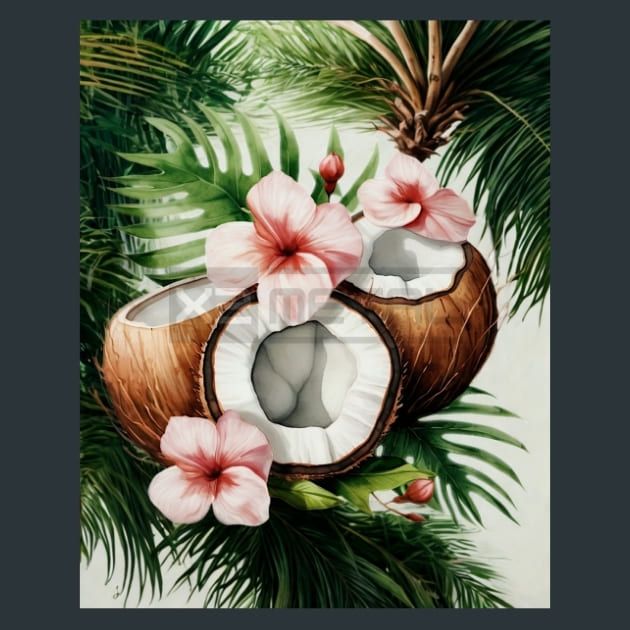 Tropical Aloha 14 Metal Wall Art and Desktop Mouse Pad by X2Metal