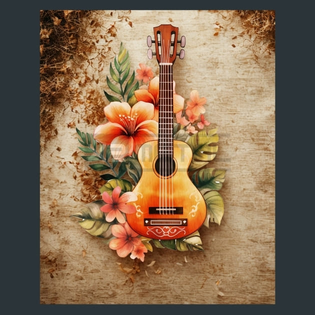Tropical Aloha 1 Metal Wall Art and Desktop Mouse Pad by X2Metal