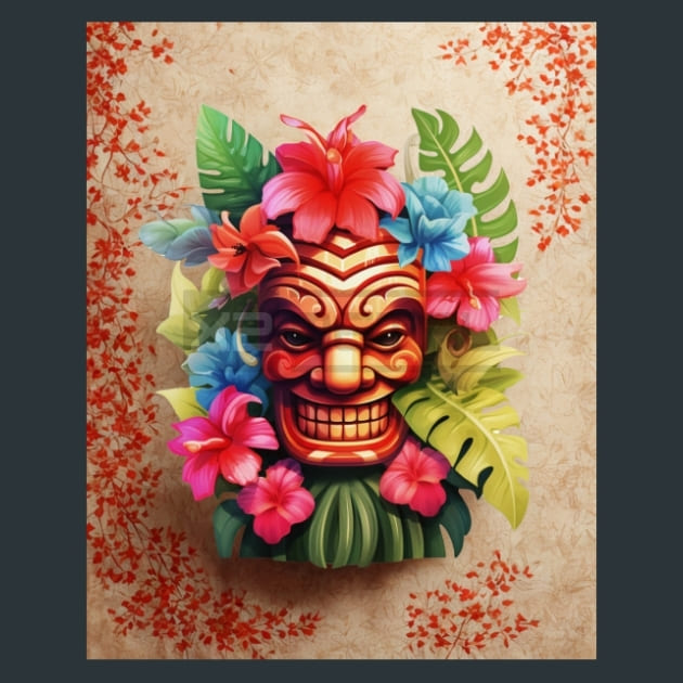 Tropical Aloha 21 Metal Wall Art and Desktop Mouse Pad by X2Metal