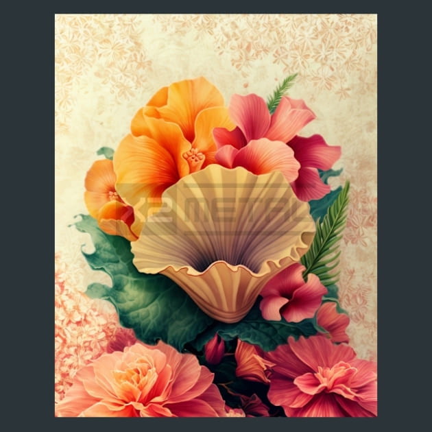 Tropical Aloha 24 Metal Wall Art and Desktop Mouse Pad by X2Metal