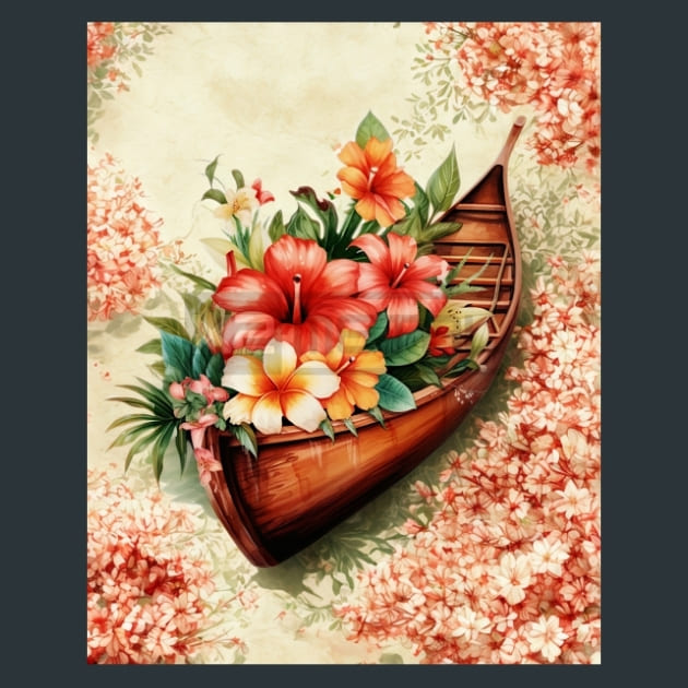 Tropical Aloha 58 Metal Wall Art and Desktop Mouse Pad by X2Metal